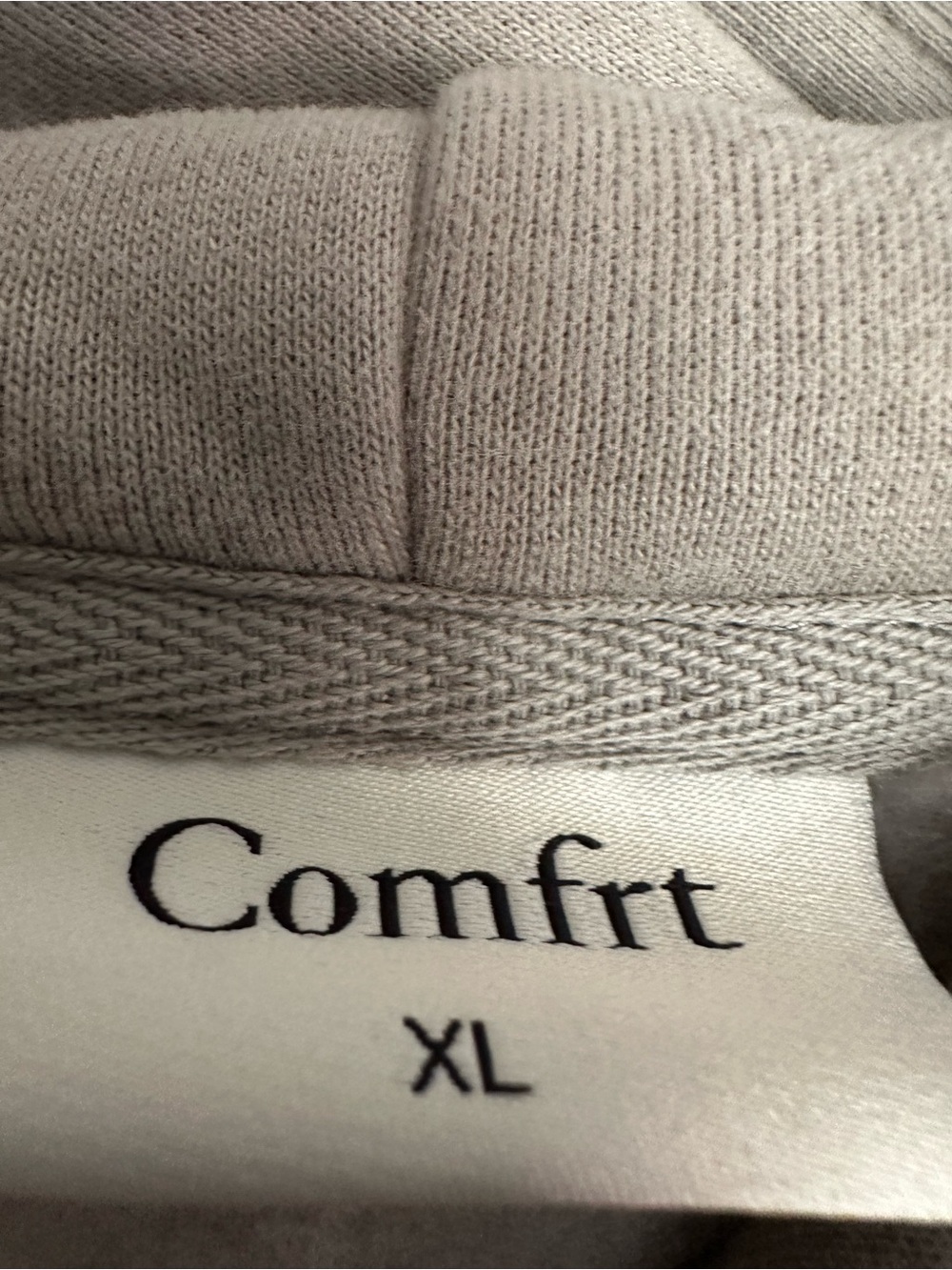 Relaxed Hoodie Sweatshirt in Light Taupe - Picture 4 of 4